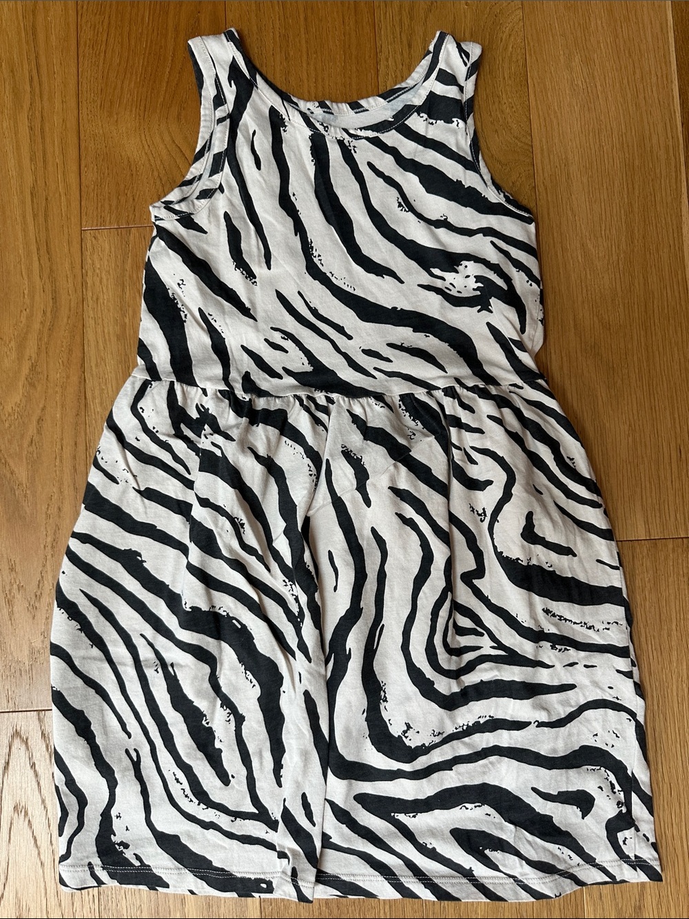 H&M Black and White Zebra Print Dress
